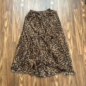 Cheetah print skirt